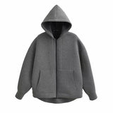 Devorra Lässiger Hoodie – Dunkelgrau