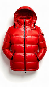 Eirik Winter-Pufferjacke – Rot
