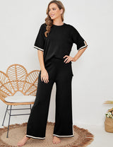 Eloise Loungewear-Set – Schwarz