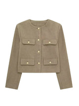 Elsie Tweed-Blazer – Grün