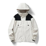Enzo Leichtgewichtige Jacke mit Kapuze – Weiß