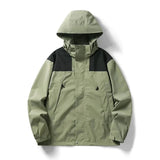 Enzo Leichtgewichtige Jacke mit Kapuze – Grün