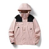 Enzo Leichtgewichtige Jacke mit Kapuze – Rosa