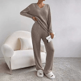 Evangeline Zweiteiliges Lounge-Set – Grau