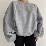 Everlee Pullover in Übergröße – Grau