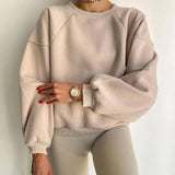 Everlee Pullover in Übergröße – Beige