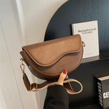 Fiona Satteltasche aus Leder – Kaffee