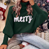 Fionna 'Merry' Rollkragenpullover – Grün