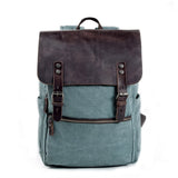 Gaston Vintage-Rucksack aus Canvas – Hellblau