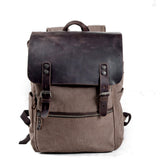 Gaston Vintage-Rucksack aus Canvas – Kaffee