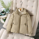 Jenessa Gepolsterte Winterjacke – Khaki