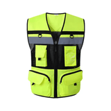 Jethro Multi-Pocket Reflektierende Sicherheitsweste – Grün
