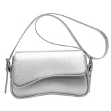Juneesa Flap Umhängetasche – Silber