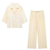 Kamala 2-Teiliges Loungewear-Set – Gelb