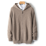 Kenton Gerippter Hoodie – Kamel