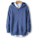 Kenton Gerippter Hoodie – Blau