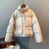 Keziah Winter-Pufferjacke – Weiß
