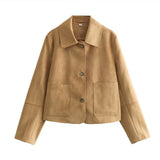 Kristabelle Vintage Jacke – Khaki