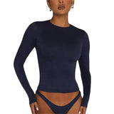 Lalika Sweatshirt mit Schmaler Passform – Dunkelblau