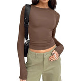 Lalika Sweatshirt mit Schmaler Passform – Braun