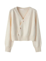 Livvy Gekürzte Strickjacke – Beige