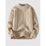 Lonnie Kabelstrickpullover – Khaki