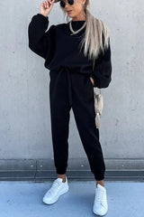 Mackenzie Pullover und Hose Set – Schwarz