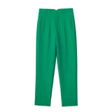 Maryanne Hochtaillierte Hose – Hellgrün