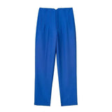 Maryanne Hochtaillierte Hose – Leuchtendes Blau
