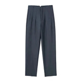 Maryanne Hochtaillierte Hose – Grau