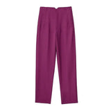 Maryanne Hochtaillierte Hose – Hellviolett