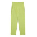 Maryanne Hochtaillierte Hose – Limette