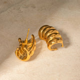 Micara - Aura Swirls - Ohrringe – Gold