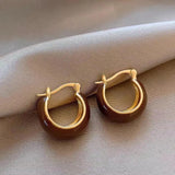 Micara - Chocolate Hoops - Ohrringe – Braun