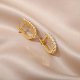 Micara - Crystal Kisses - Ohrringe – Gold