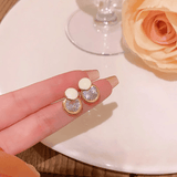 Micara - Crystal Orbs - Ohrringe – Weiß