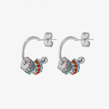 Micara - Crystal Swirls - Ohrringe – Mehrfarbig