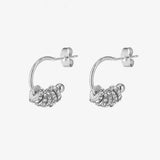 Micara - Crystal Swirls - Ohrringe – Weiß