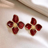 Micara - Glazed Flora - Ohrringe – Rot