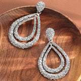 Micara - Glitzy Drops - Ohrringe – Silber