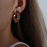 Micara - Gypsy Hoops - Ohrringe – Mehrfarbig