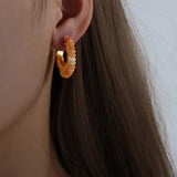 Micara - Gypsy Hoops - Ohrringe – Orange