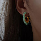 Micara - Gypsy Hoops - Ohrringe – Grün