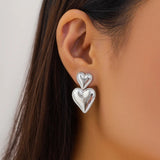 Micara - Heartful Duet - Ohrringe – Silber