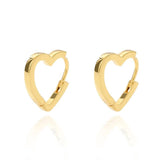 Micara - Heartful Hoops - Ohrringe – Gold