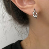 Micara - Knotty Duo - Ohrringe – Silber