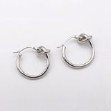 Micara - Knotty Hoops - Ohrringe – Silber