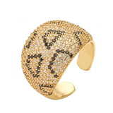 Micara - Leopard Chunkies - Ringe – Gold