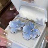 Micara - Lush Blossoms - Ohrringe – Blau