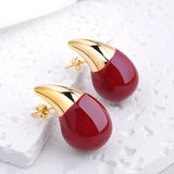 Micara - Luxe Teardrops - Ohrringe – Rot